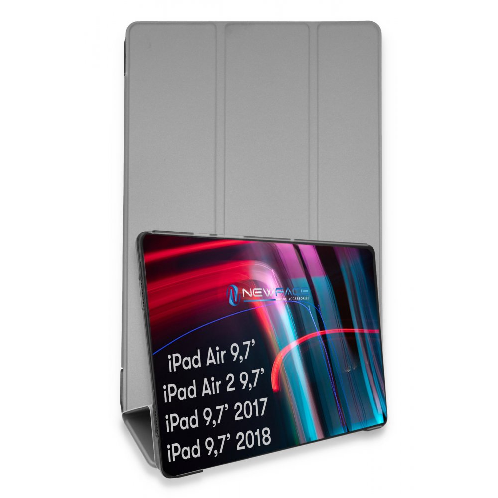  iPad 9.7 (2018) Kılıf Tablet Smart Kılıf - Gri