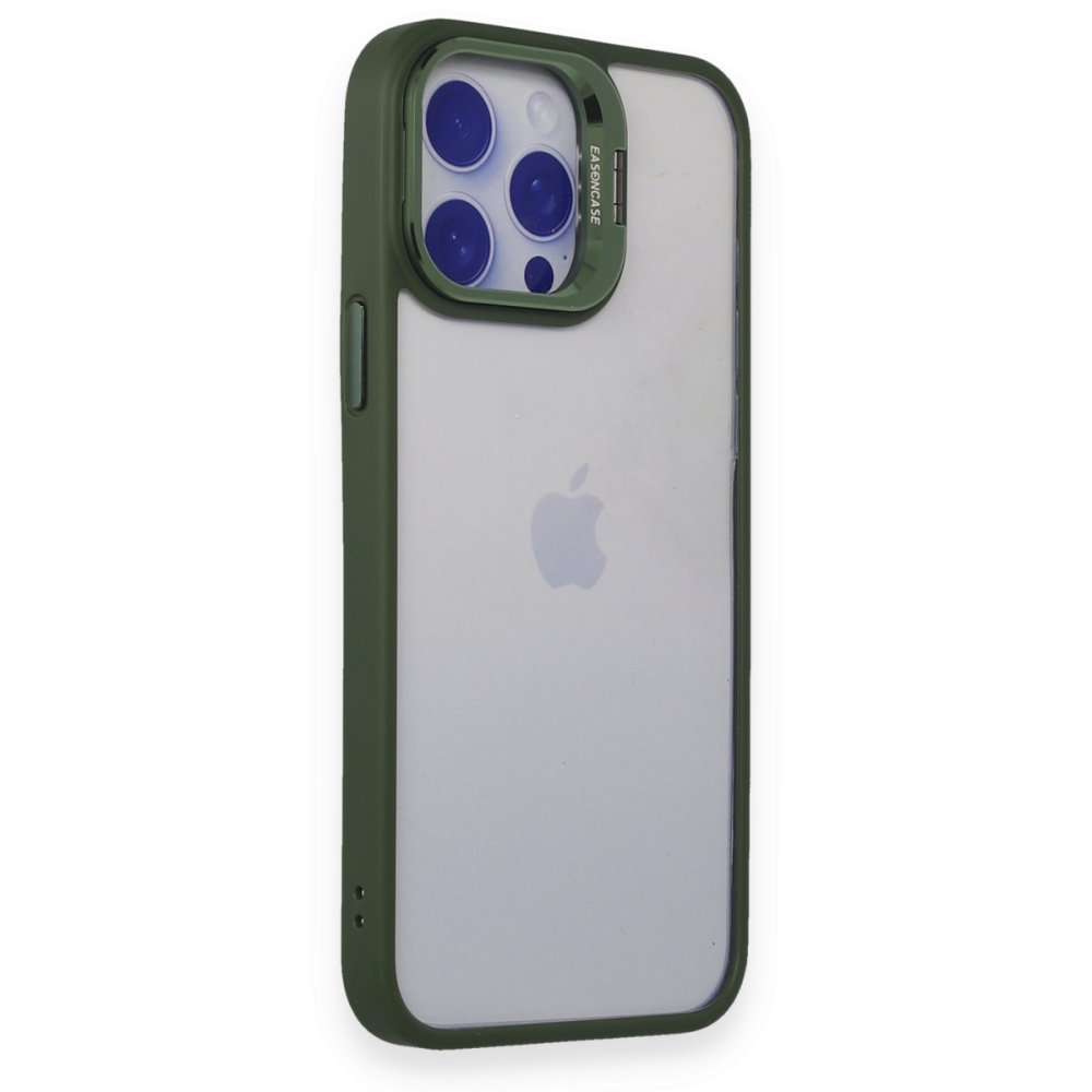 Joko iPhone 14 Pro Kılıf Roblox Lens Standlı Kapak - Koyu Yeşil