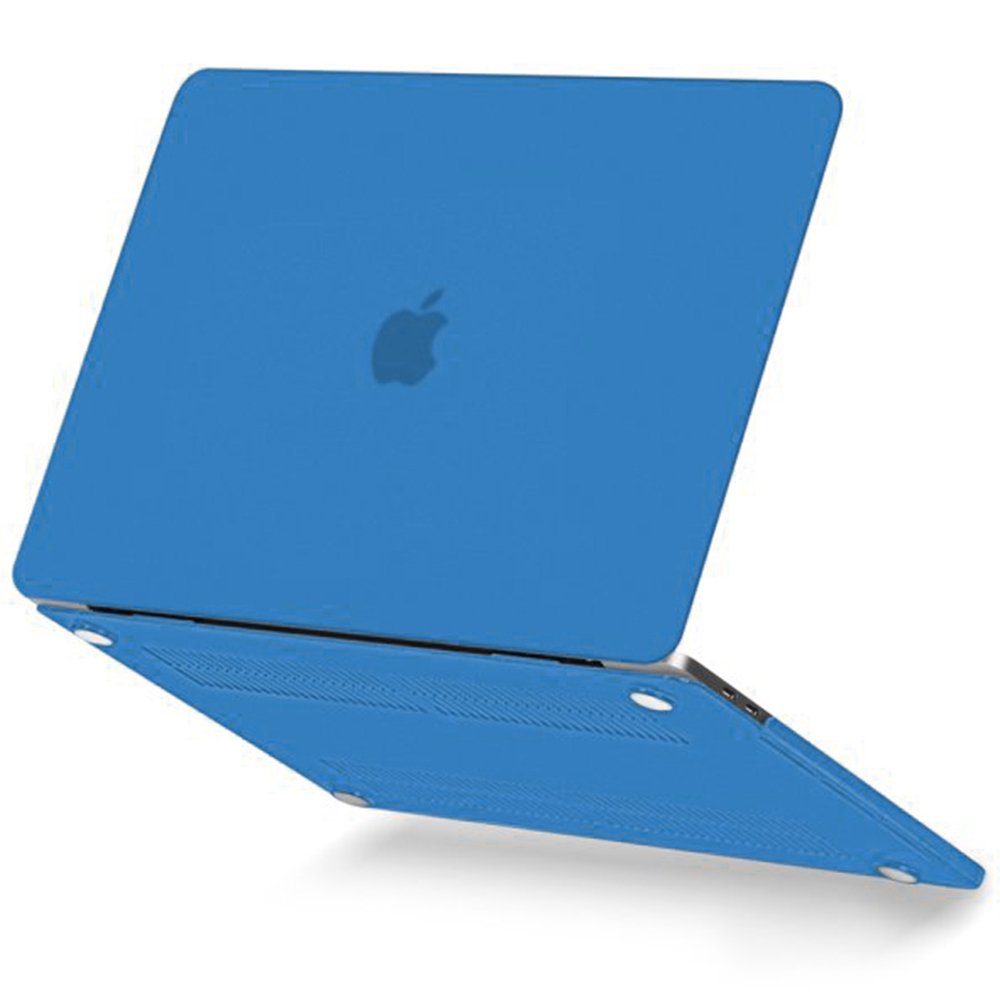 Macbook Pro 13 2021 Macbook Buzlu Kapak - Mavi Macbook Pro 13 2021 Macbook Buzlu Kapak - Mavi