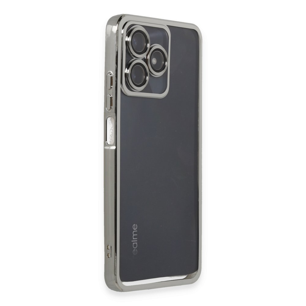 Realme C53 Kılıf Razer Lensli Silikon - Gümüş Realme C53 Kılıf Razer Lensli Silikon - Gümüş