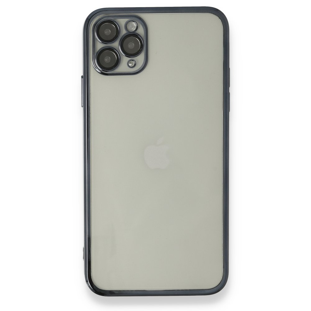  iPhone 11 Pro Kılıf Razer Lensli Silikon - Siyah
