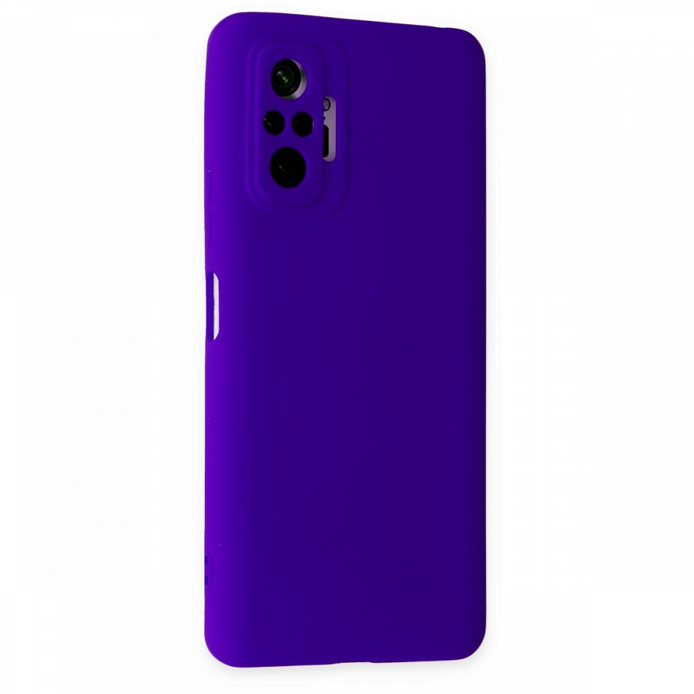 Redmi Note 10 Pro Kılıf Nano içi Kadife Silikon - Mor