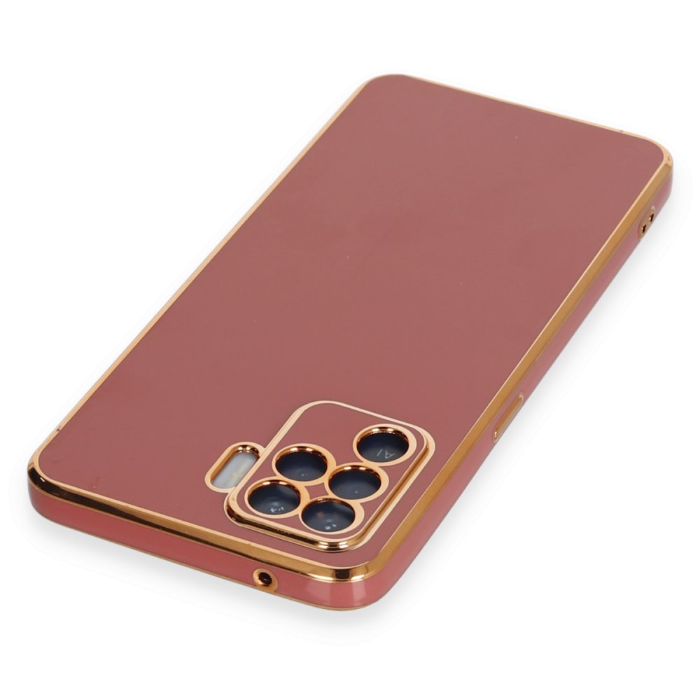  Oppo Reno 5 Lite Kılıf Volet Silikon - Kırmızı