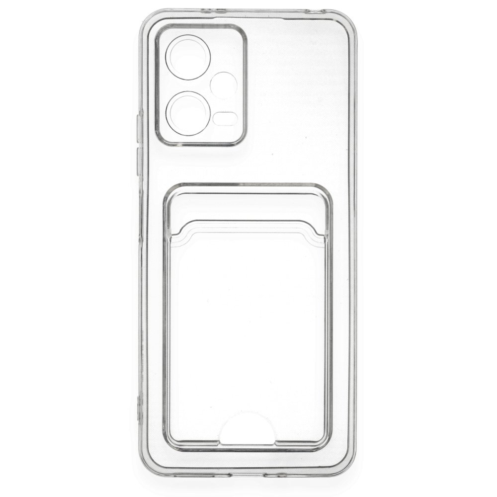  Xiaomi Poco X5 5G Kılıf Kart Şeffaf Silikon - Şeffaf