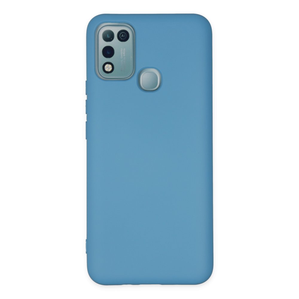  İnfinix Hot 11 Play Kılıf Nano içi Kadife Silikon - Mavi
