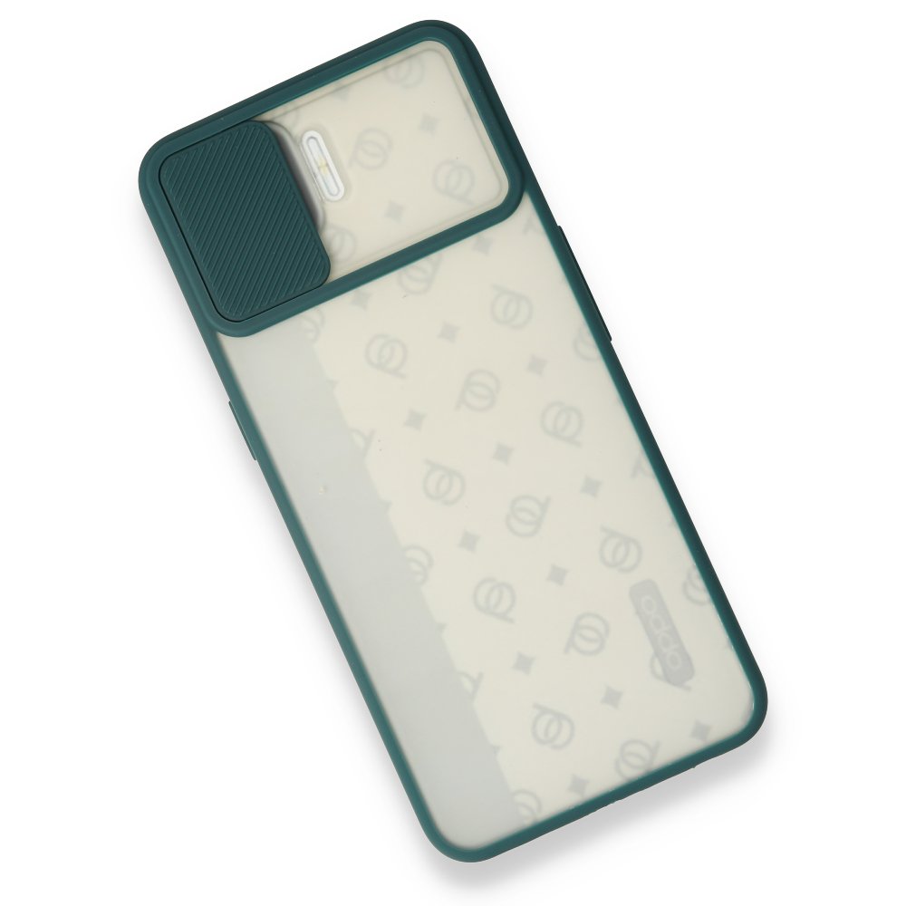 Oppo A73 Kılıf Palm Buzlu Kamera Sürgülü Silikon - Yeşil  Oppo A73 Kılıf Palm Buzlu Kamera Sürgülü Silikon - Yeşil