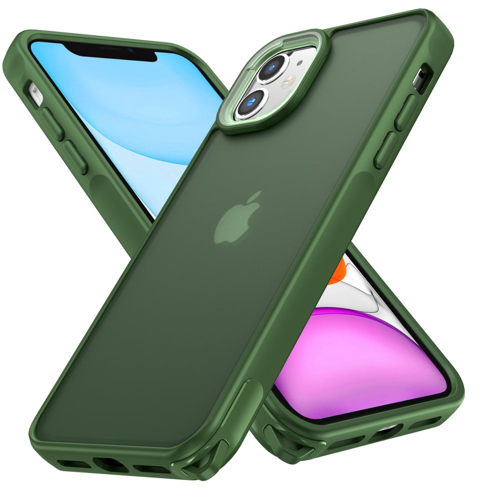  iPhone 11 Kılıf Elegant Kapak - Yeşil