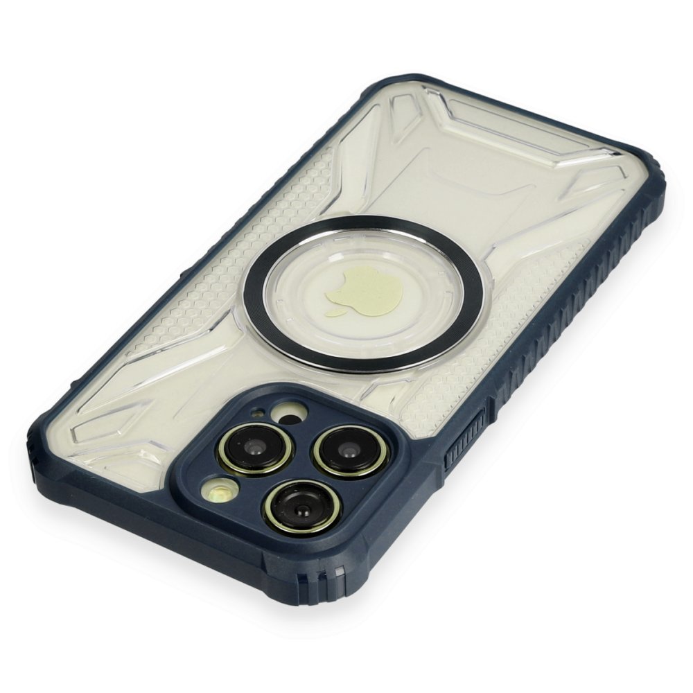  iPhone 12 Pro Max Kılıf Prag Magneticsafe Kapak - Lacivert