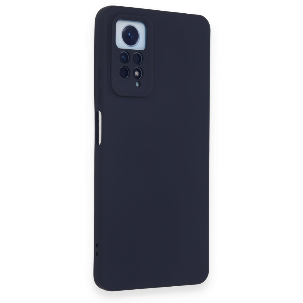 Redmi Note 12 Pro 4G Kılıf Nano içi Kadife Silikon - Lacivert