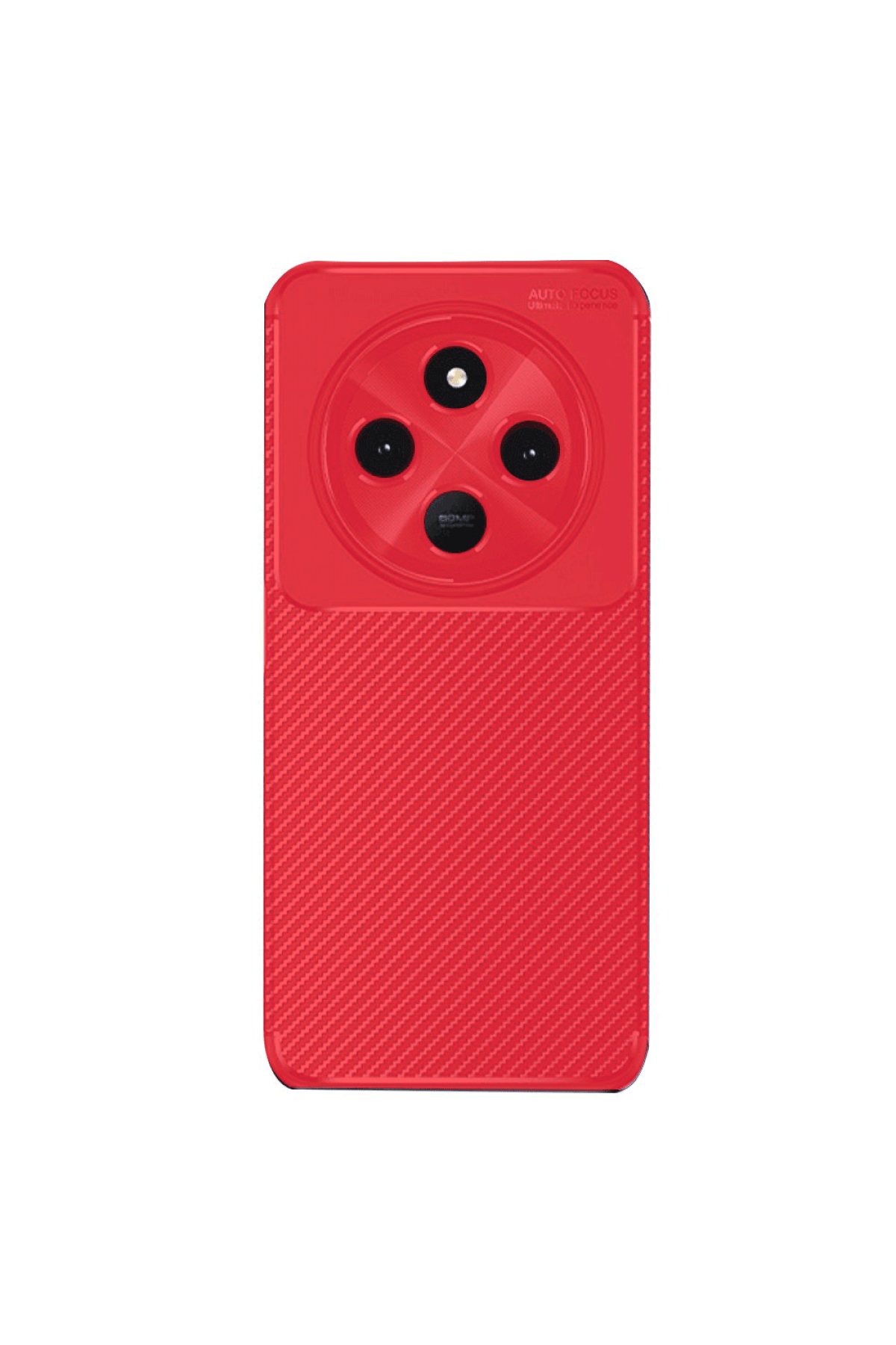 Redmi 14C Kılıf Auto Focus Karbon Kapak - Kırmızı Redmi 14C Kılıf Auto Focus Karbon Kapak - Kırmızı
