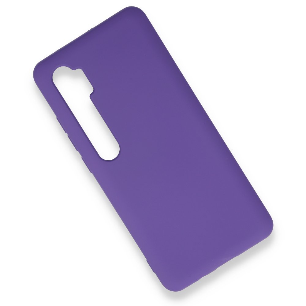 Xiaomi Mi Note 10 Lite Kılıf Nano içi Kadife Silikon - Mor  Xiaomi Mi Note 10 Lite Kılıf Nano içi Kadife Silikon - Mor
