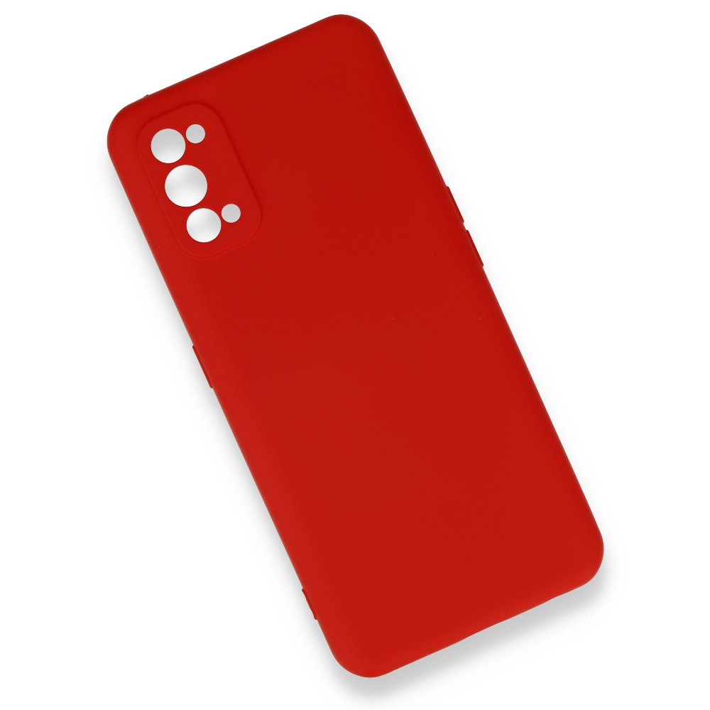 Realme 7 Pro Kılıf Nano içi Kadife Silikon - Kırmızı  Realme 7 Pro Kılıf Nano içi Kadife Silikon - Kırmızı