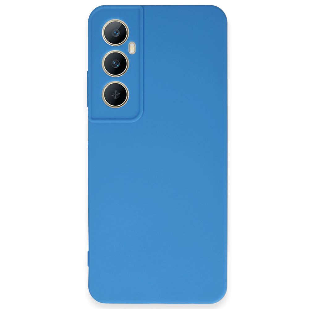 Realme C65 Kılıf First Silikon - Mavi  Realme C65 Kılıf First Silikon - Mavi