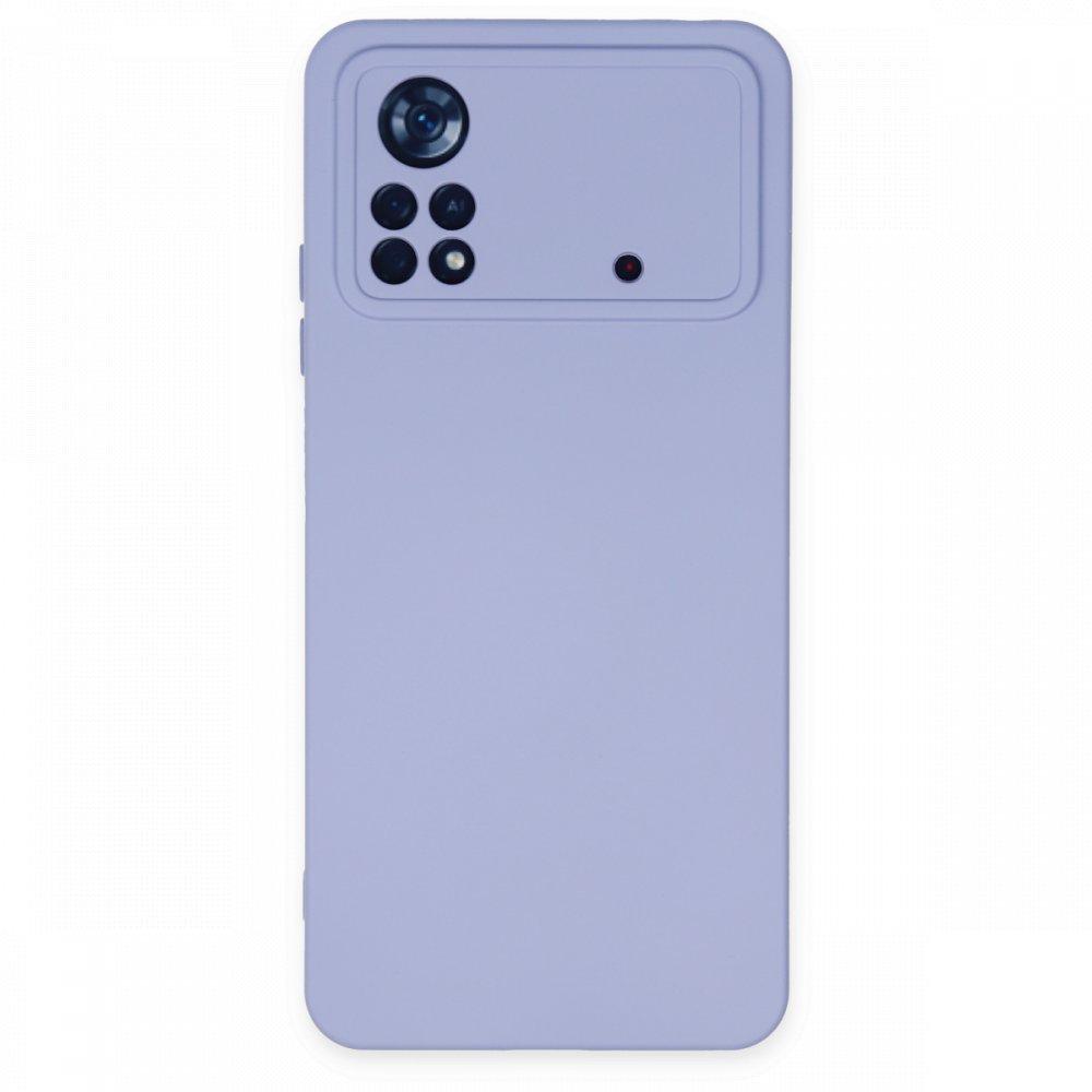  Xiaomi Poco X4 Pro 5G Kılıf Nano içi Kadife Silikon - Lila