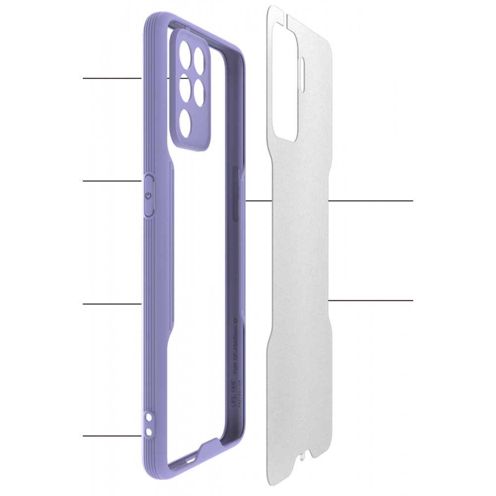  Oppo Reno 5 Lite Kılıf Platin Silikon - Sarı