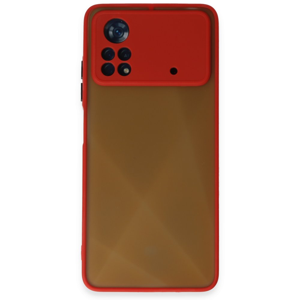  Xiaomi Poco X4 Pro 5G Kılıf Montreal Silikon Kapak - Kırmızı