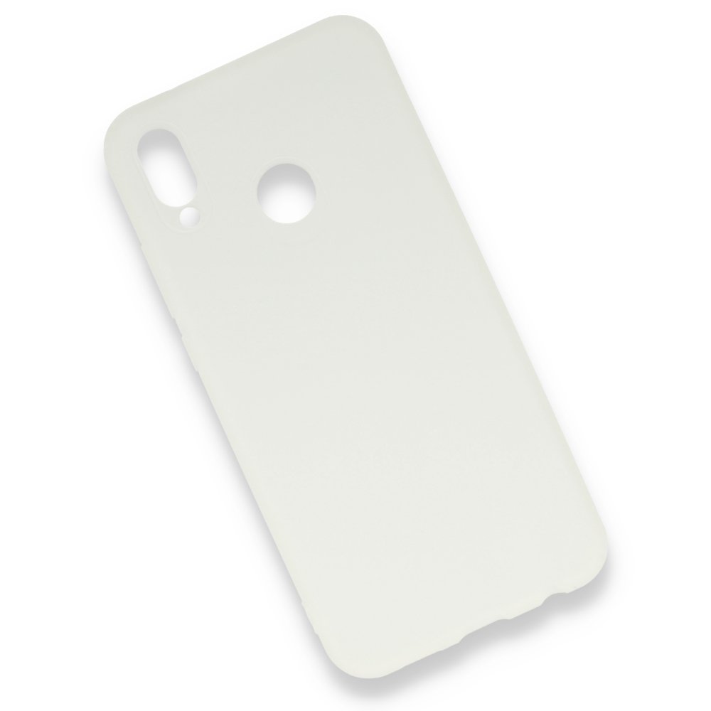 Huawei P20 Lite Kılıf Hopi Silikon - Beyaz Huawei P20 Lite Kılıf Hopi Silikon - Beyaz