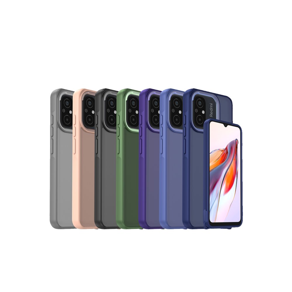 Redmi 12C Kılıf Elegant Kapak - Titan Gri Redmi 12C Kılıf Elegant Kapak - Titan Gri