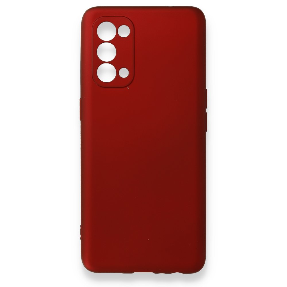  Oppo Reno 5 Pro Kılıf First Silikon - Bordo