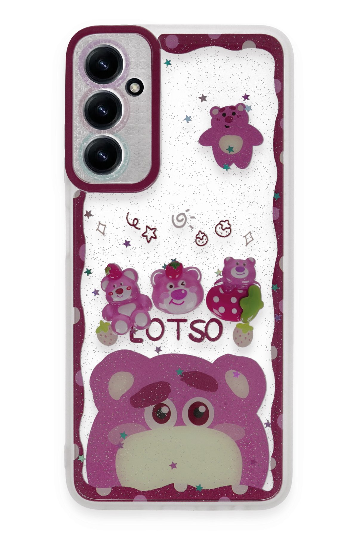  Samsung Galaxy A05S Kılıf Sweet Desenli Silikon Kapak - Pembe