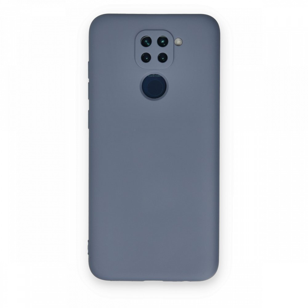 Redmi Note 9 Kılıf Nano içi Kadife Silikon - Gri