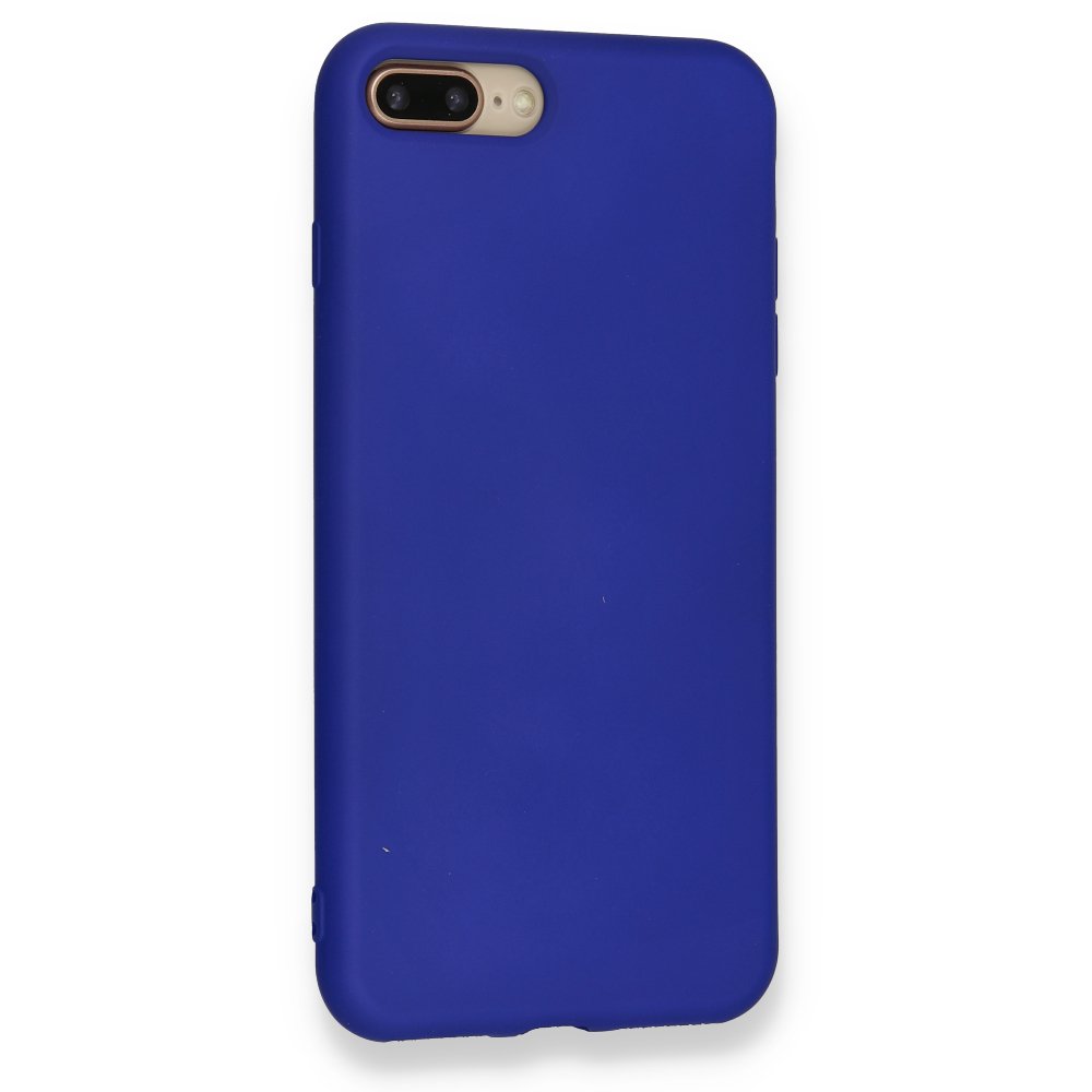 iPhone 8 Plus Kılıf Nano içi Kadife Silikon - Lacivert iPhone 8 Plus Kılıf Nano içi Kadife Silikon - Lacivert
