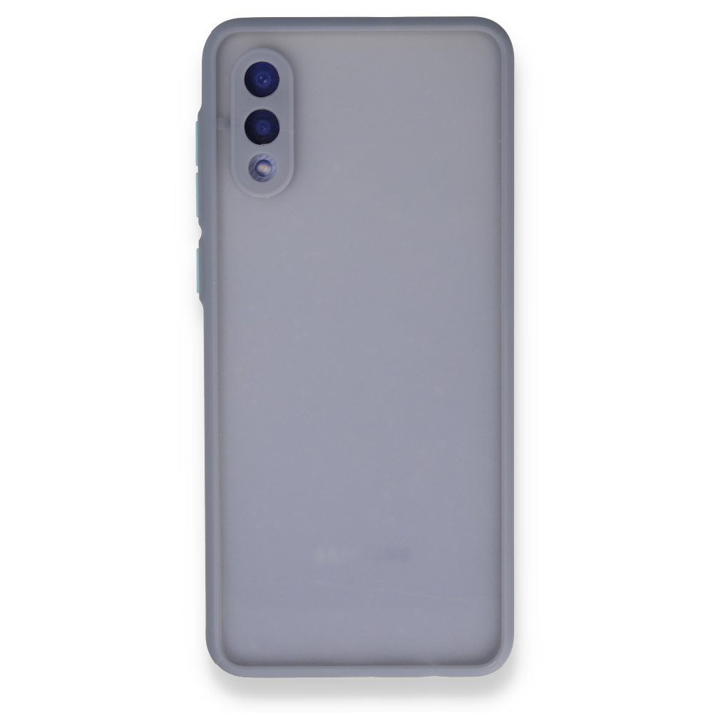  Samsung Galaxy A02 Kılıf Montreal Silikon Kapak - Gri
