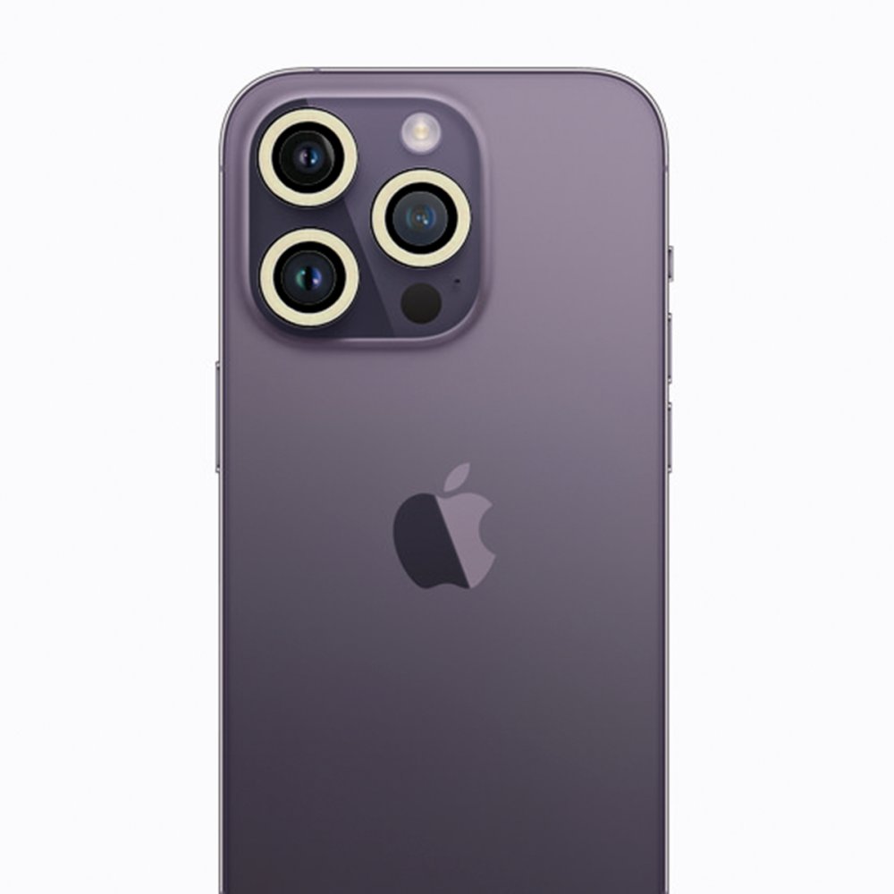  iPhone 13 Pro Neon Fosforlu Kamera Lens - Beyaz