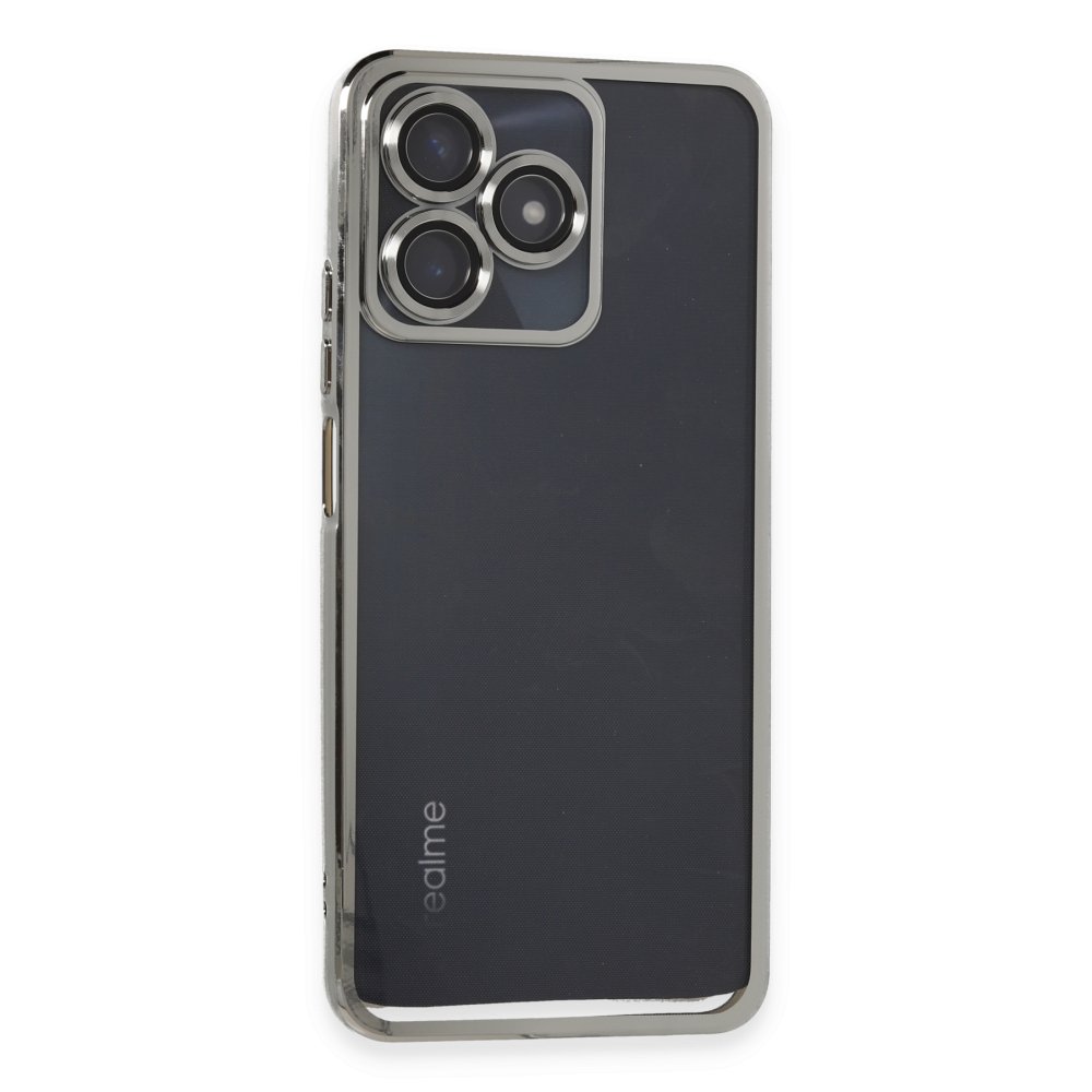 Realme C53 Kılıf Razer Lensli Silikon - Gümüş Realme C53 Kılıf Razer Lensli Silikon - Gümüş