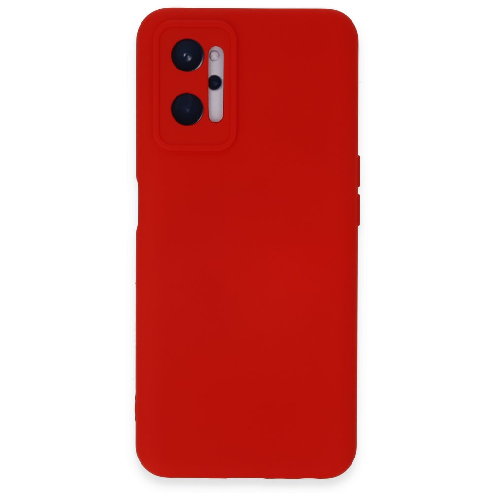  Realme 9i 4G Kılıf Nano içi Kadife Silikon - Kırmızı