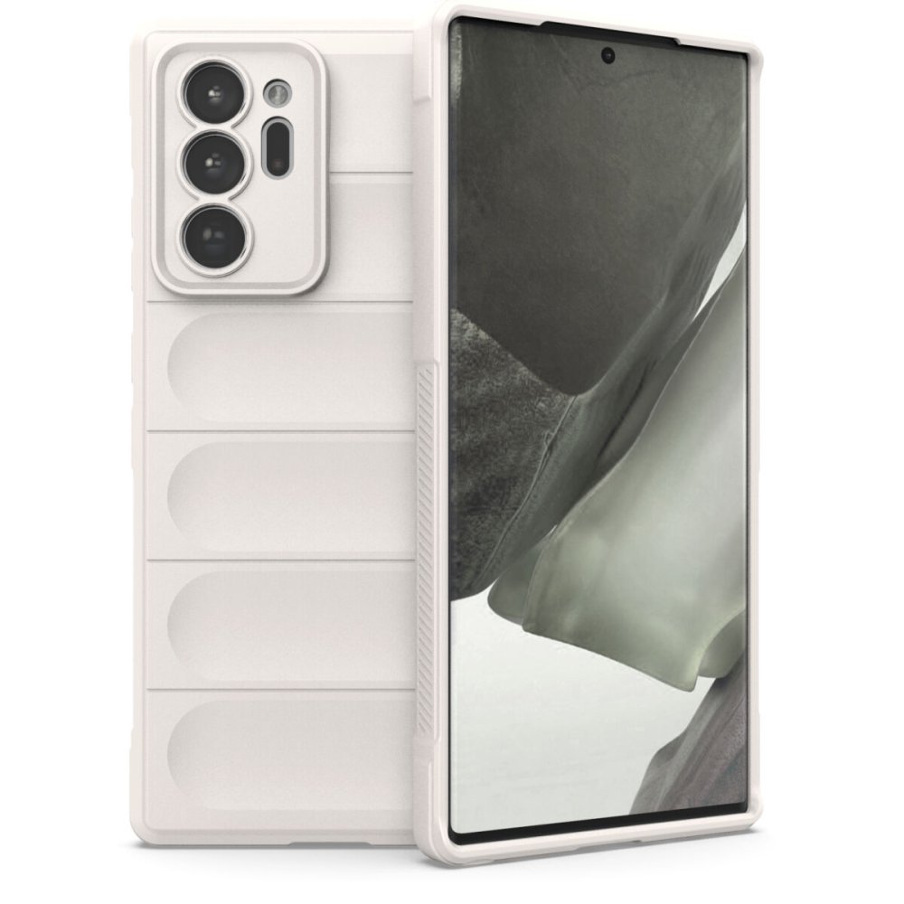  Samsung Galaxy Note 20 Ultra Kılıf Optimum Silikon - Krem