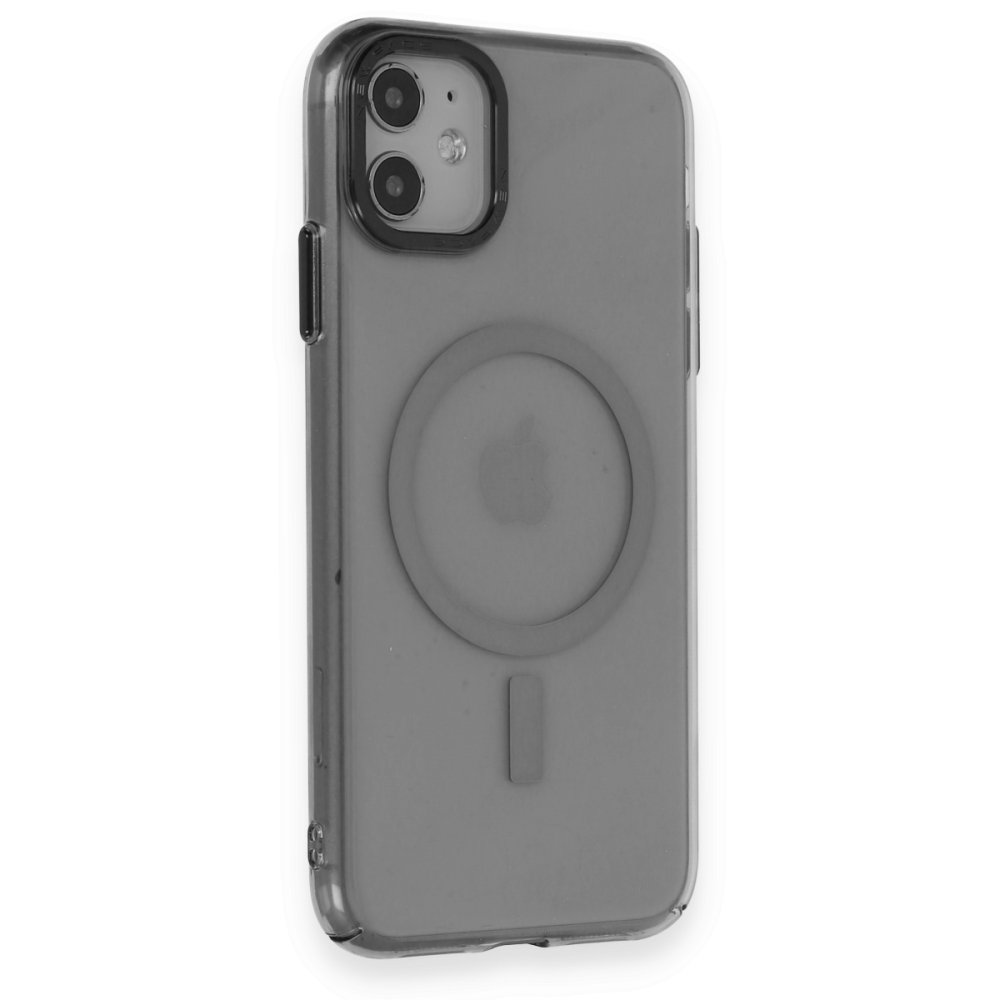 iPhone 11 Kılıf Anka PC Magneticsafe Sert Metal Kapak - Siyah iPhone 11 Kılıf Anka PC Magneticsafe Sert Metal Kapak - Siyah