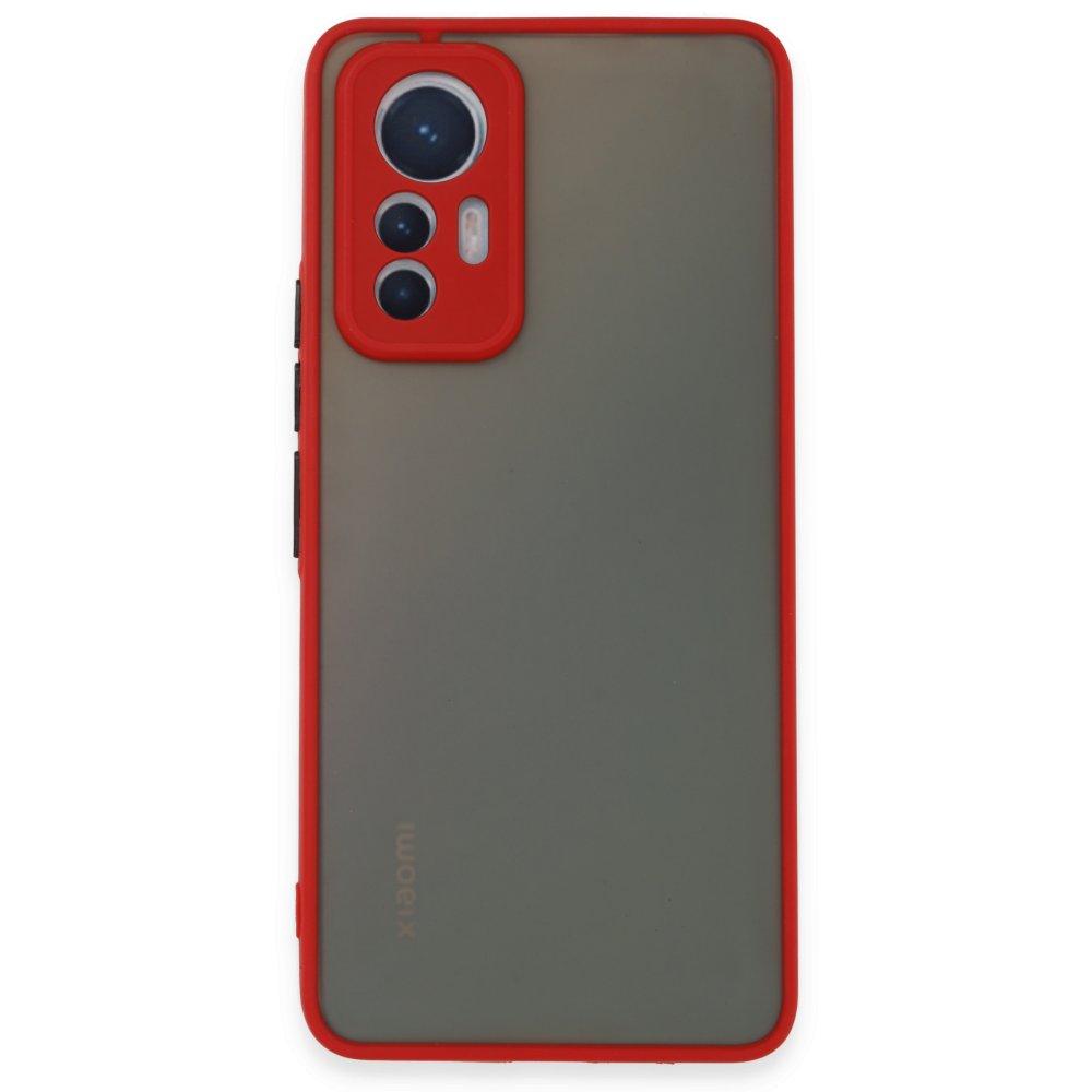  Xiaomi Mi 12 Lite Kılıf Montreal Silikon Kapak - Kırmızı