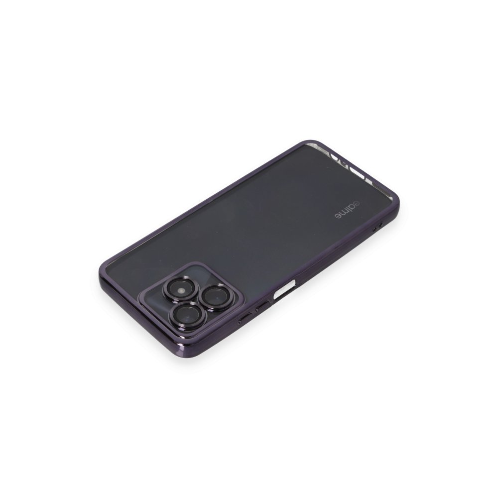 Realme C53 Kılıf Razer Lensli Silikon - Mor Realme C53 Kılıf Razer Lensli Silikon - Mor