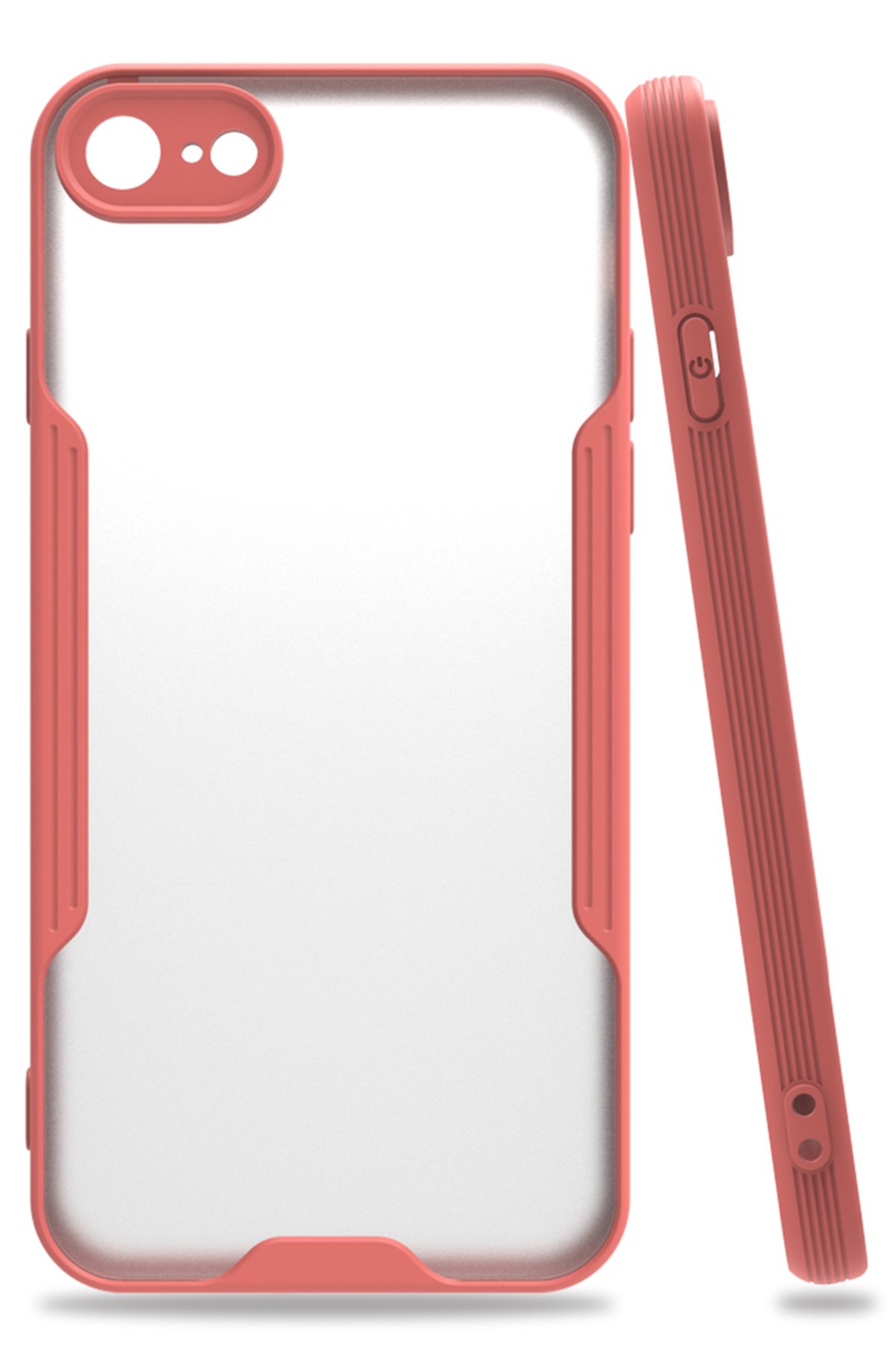 iPhone SE 2020 Kılıf Platin Silikon - Pembe iPhone SE 2020 Kılıf Platin Silikon - Pembe