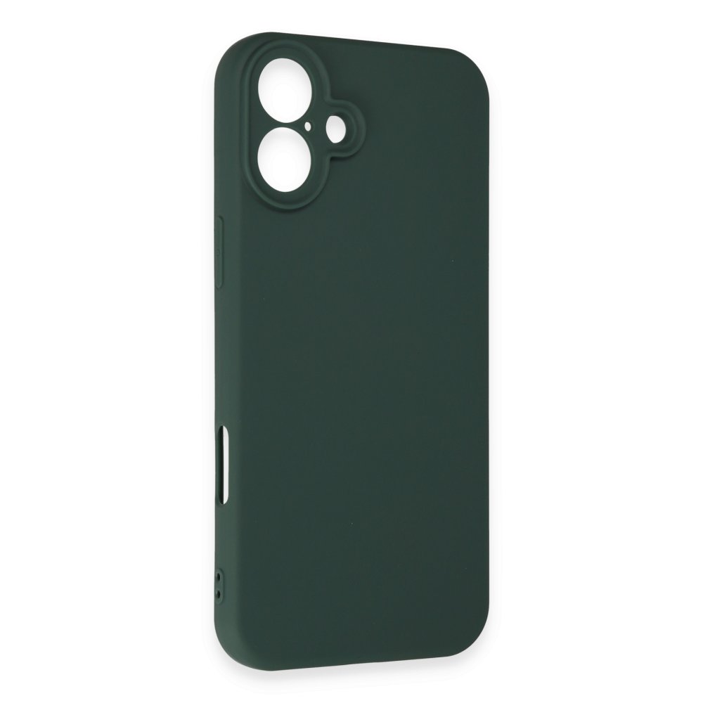 iPhone 16 Plus Kılıf First Silikon - Koyu Yeşil iPhone 16 Plus Kılıf First Silikon - Koyu Yeşil