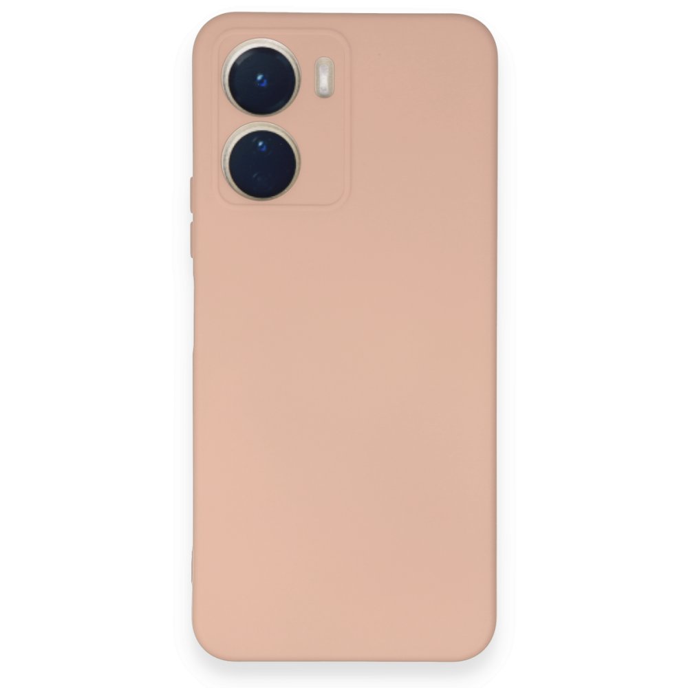Vivo Y16 Kılıf Nano içi Kadife Silikon - Pudra Vivo Y16 Kılıf Nano içi Kadife Silikon - Pudra