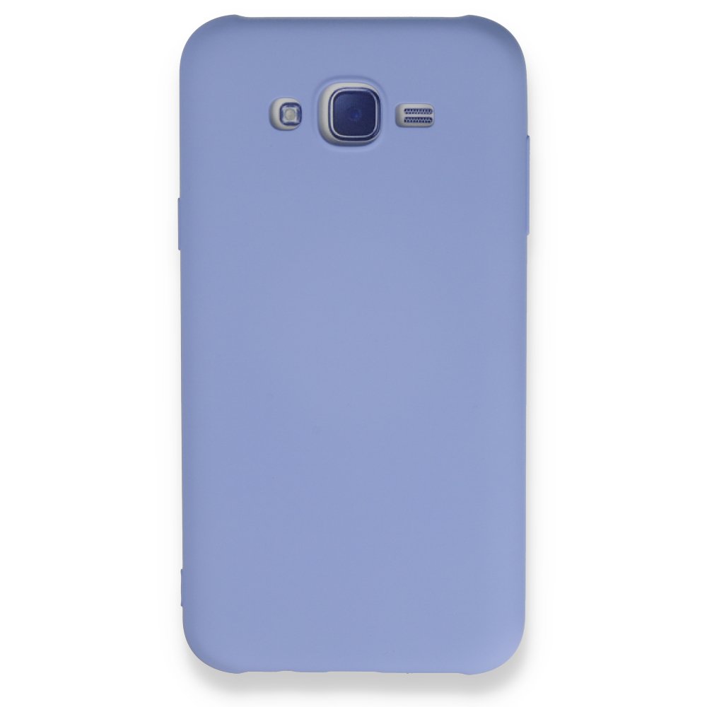  Samsung Galaxy J7 Kılıf Nano içi Kadife Silikon - Lila