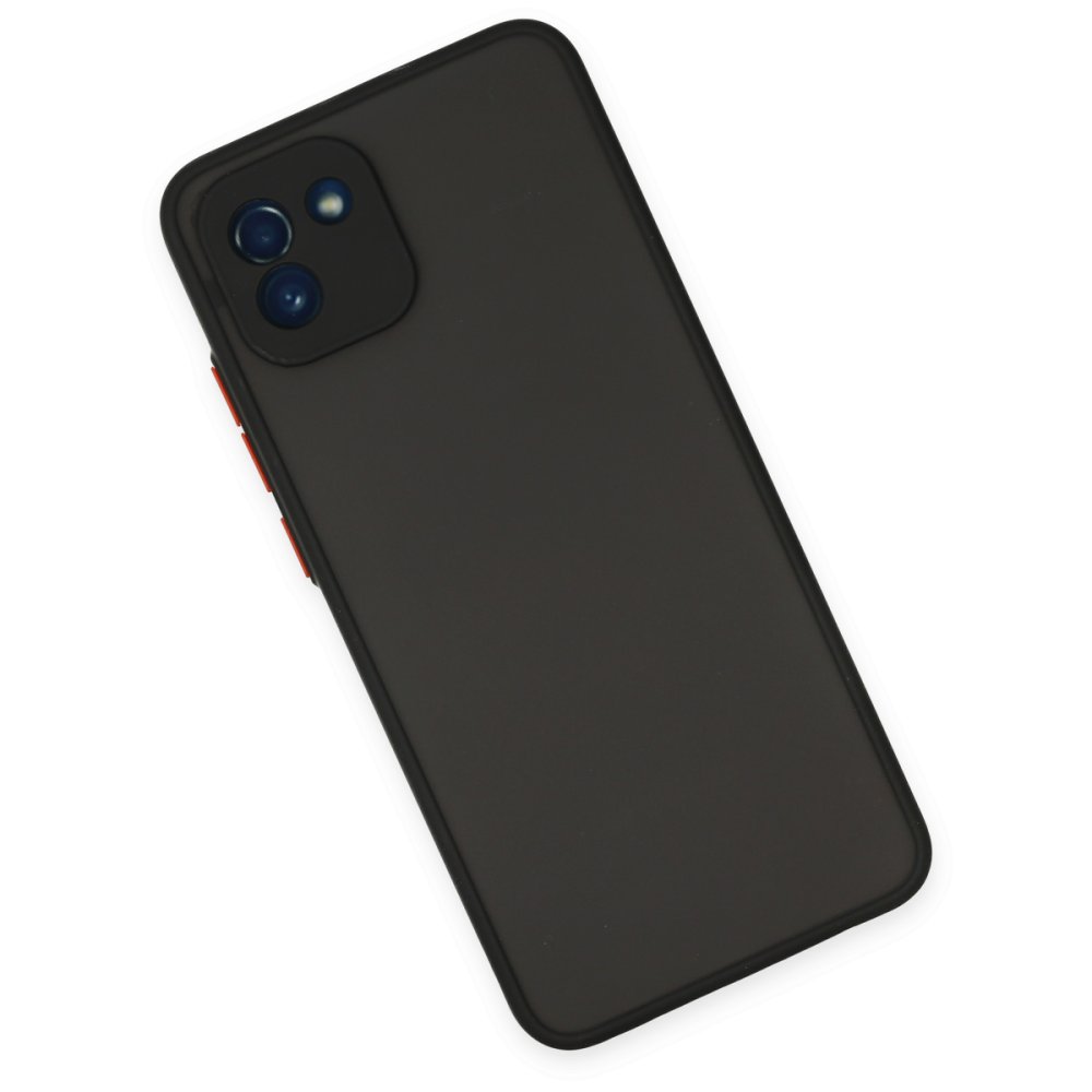  Samsung Galaxy A03 Kılıf Montreal Silikon Kapak - Siyah