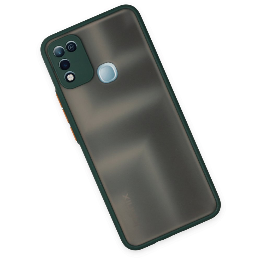 İnfinix Hot 10 Play Kılıf Montreal Silikon Kapak - Yeşil İnfinix Hot 10 Play Kılıf Montreal Silikon Kapak - Yeşil