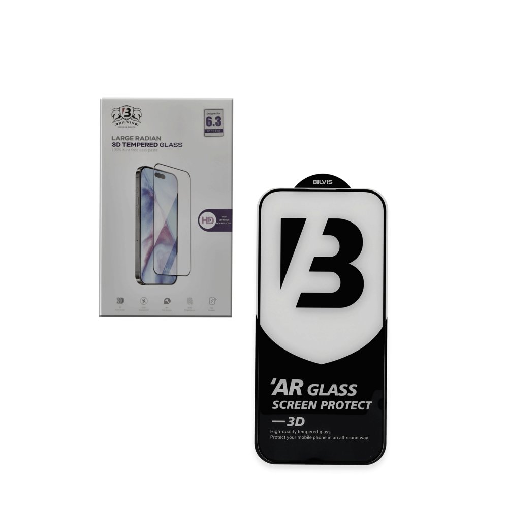  iPhone 15 Bilvis 3D Hayalet Cam Ekran Koruyucu