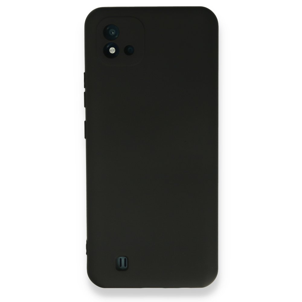 Realme C11 2021 Kılıf Nano içi Kadife Silikon - Siyah  Realme C11 2021 Kılıf Nano içi Kadife Silikon - Siyah