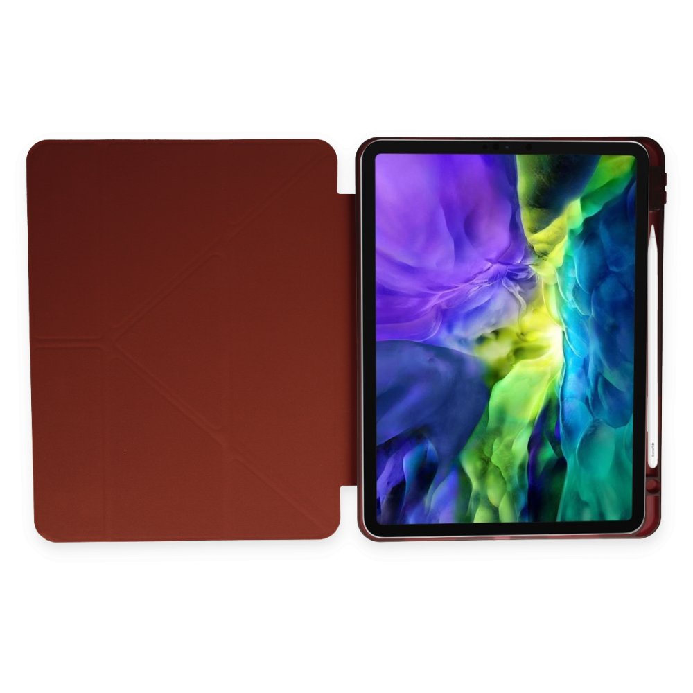 iPad Pro 11 (2020) Kılıf Kalemlikli Hugo Tablet Kılıfı - Mor iPad Pro 11 (2020) Kılıf Kalemlikli Hugo Tablet Kılıfı - Mor