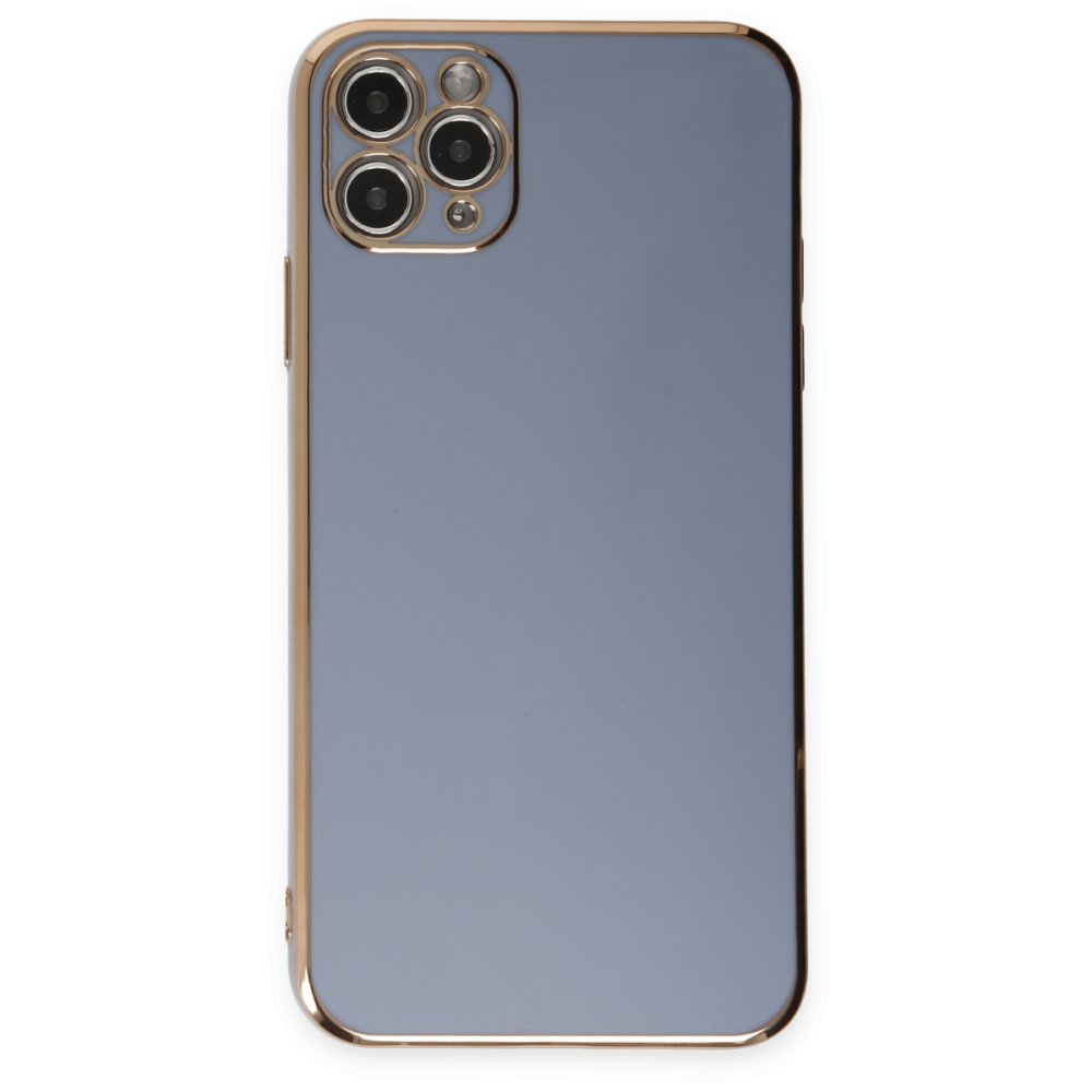  iPhone 11 Pro Max Kılıf Volet Silikon - Mavi