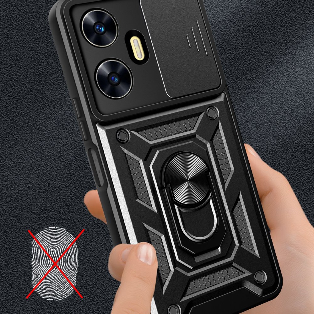 Realme C55 Kılıf Pars Lens Yüzüklü Silikon - Yeşil Realme C55 Kılıf Pars Lens Yüzüklü Silikon - Yeşil
