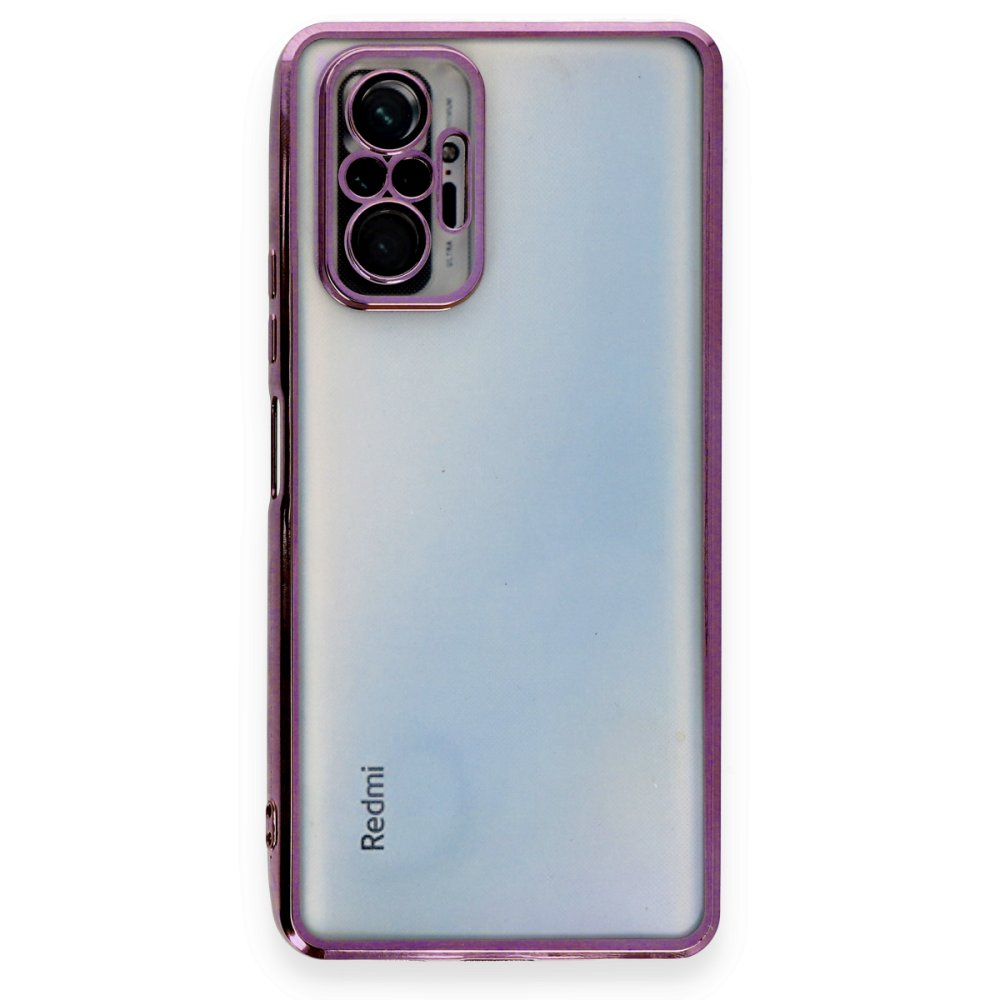 Redmi Note 10 Pro Kılıf Razer Lensli Silikon - Mor