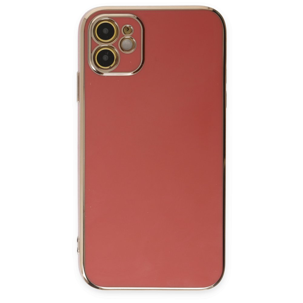  iPhone 12 Kılıf Volet Silikon - Kırmızı