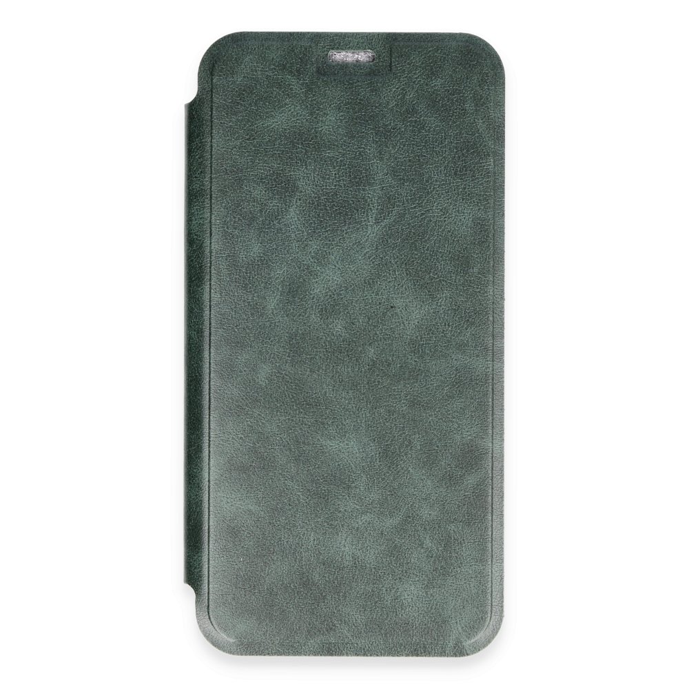  iPhone 16 Plus Kılıf Flip Cover - Koyu Yeşil