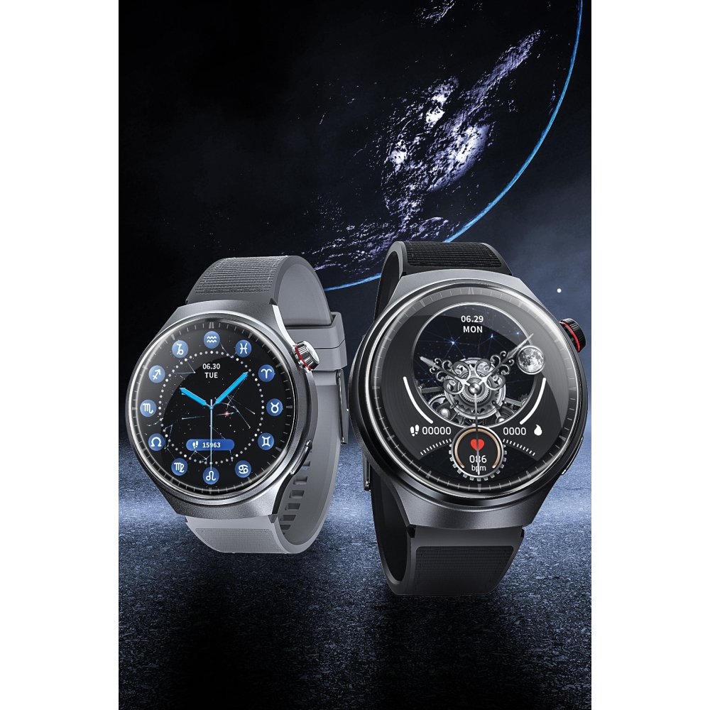 Joko ZD4 Pro 1.5 inç IPS Ekran IP68 Su Geçirmez Konuşma ve NFC Özellikli Akıllı Saat - Siyah