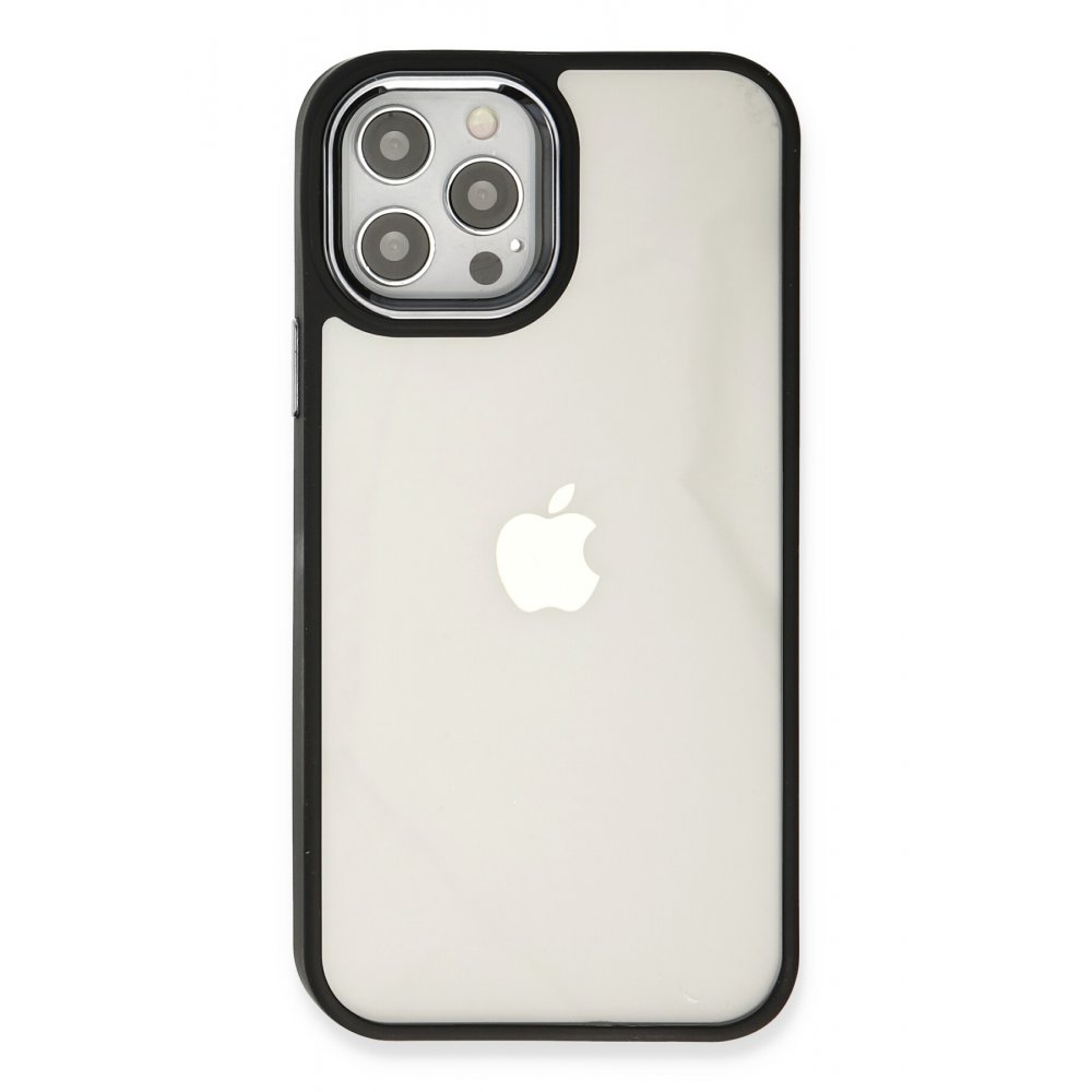  iPhone 12 Pro Max Kılıf Dora Kapak - Siyah
